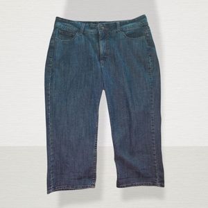 RIDERS BY LEE WOMEN'S DENIM CAPRI PANTS | SIZE 16M